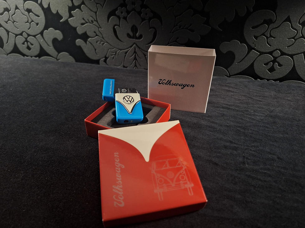 Miniaturbild: VW BUS T1 FEUERZEUG ZIPPO LIGHTER ROT BLAU SAMBA ORIGINAL VOLKSWAGEN