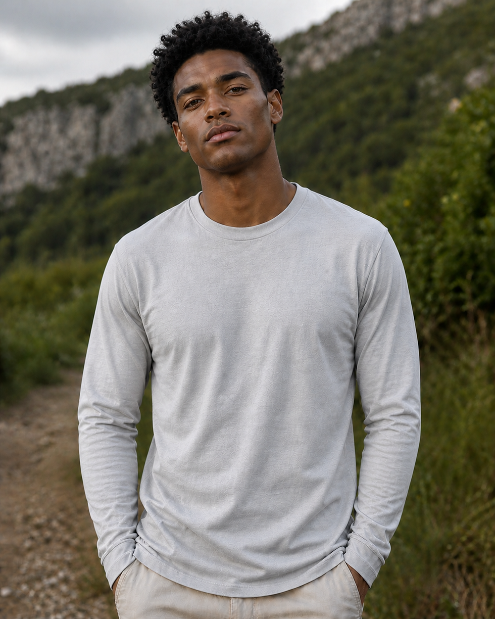 Heather-Gray Long Sleeve Shirt