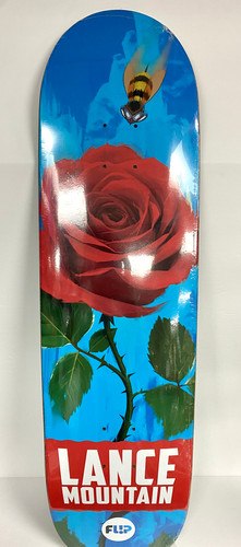 FLIP MOUNTAIN FLOWER POWER SKATE DECK-8.75x31.88 BLUE | Daytona
