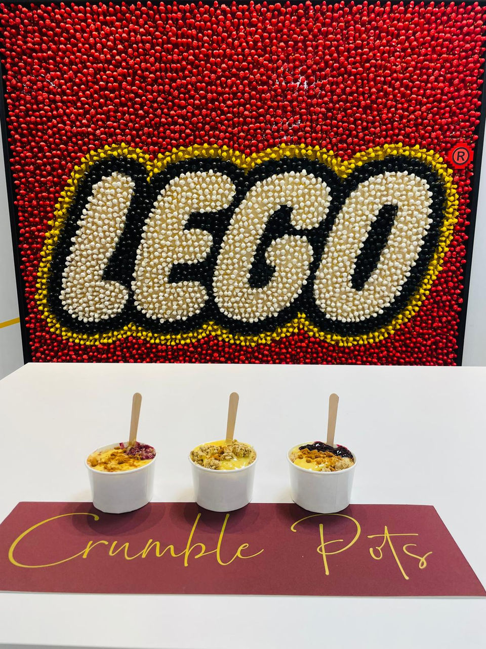 Crumble Bar Hire, pop up Apple crumble 