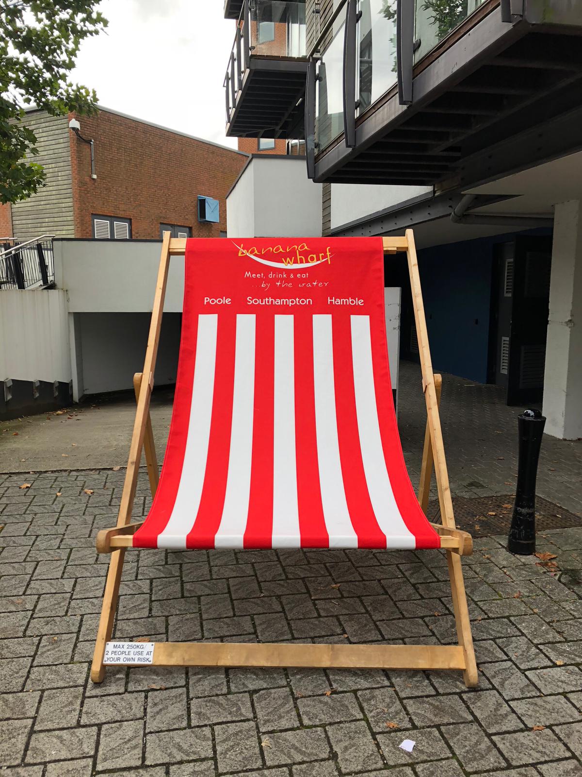 branded beach chairs