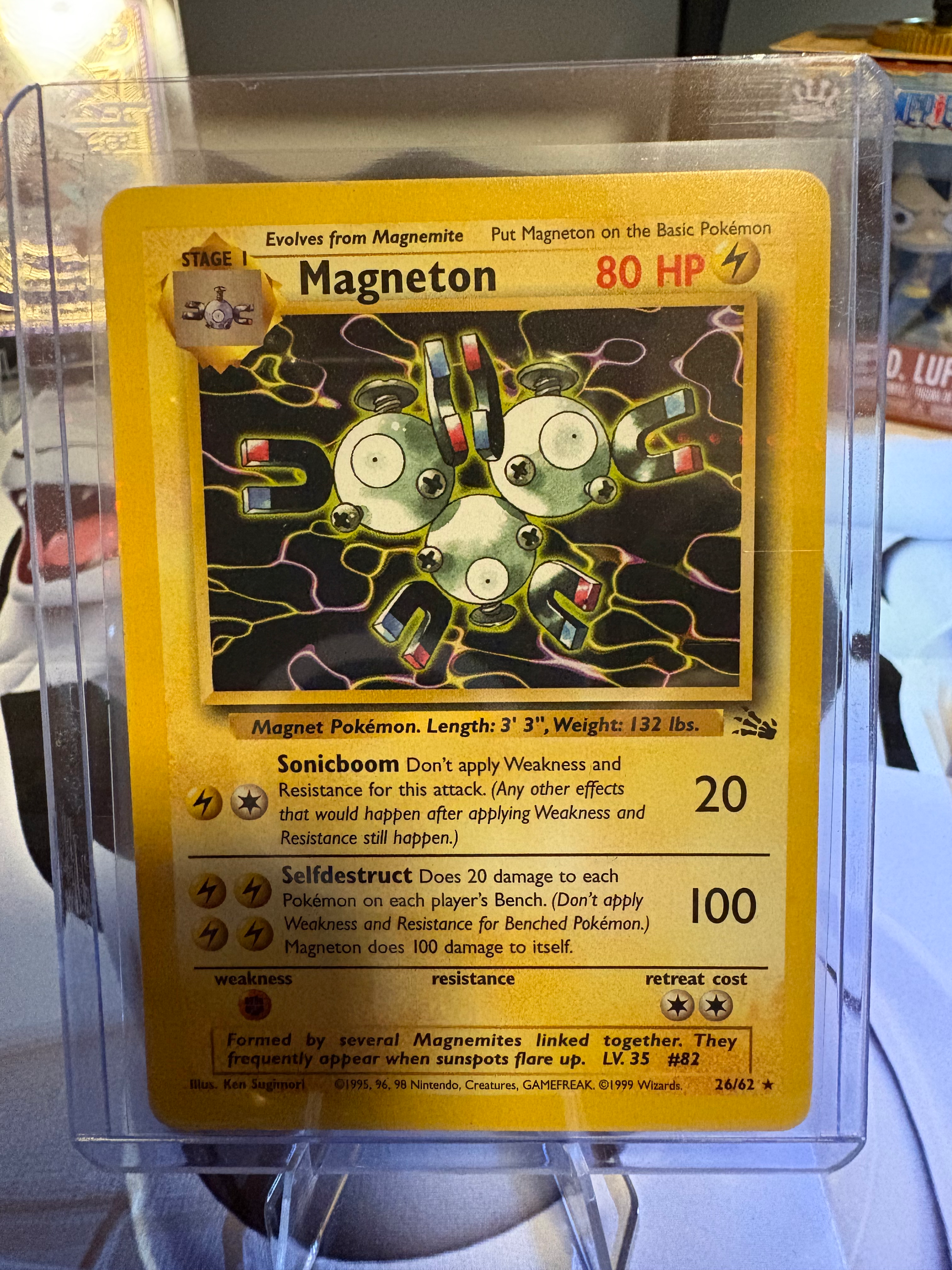 Magneton Non-Holo Fossil 1999! LP 🔥