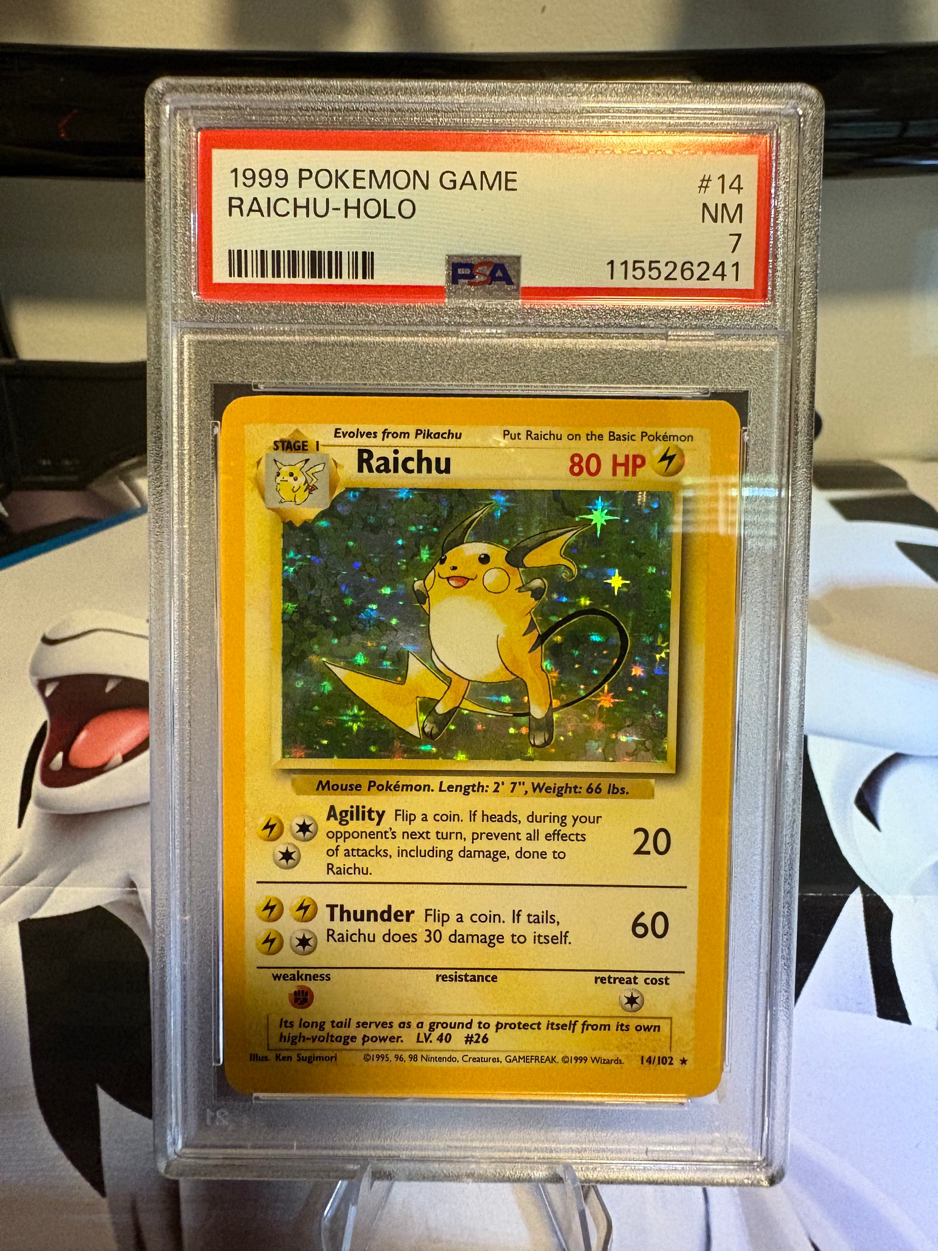 Raichu Holo Base Set 1999 (7)!