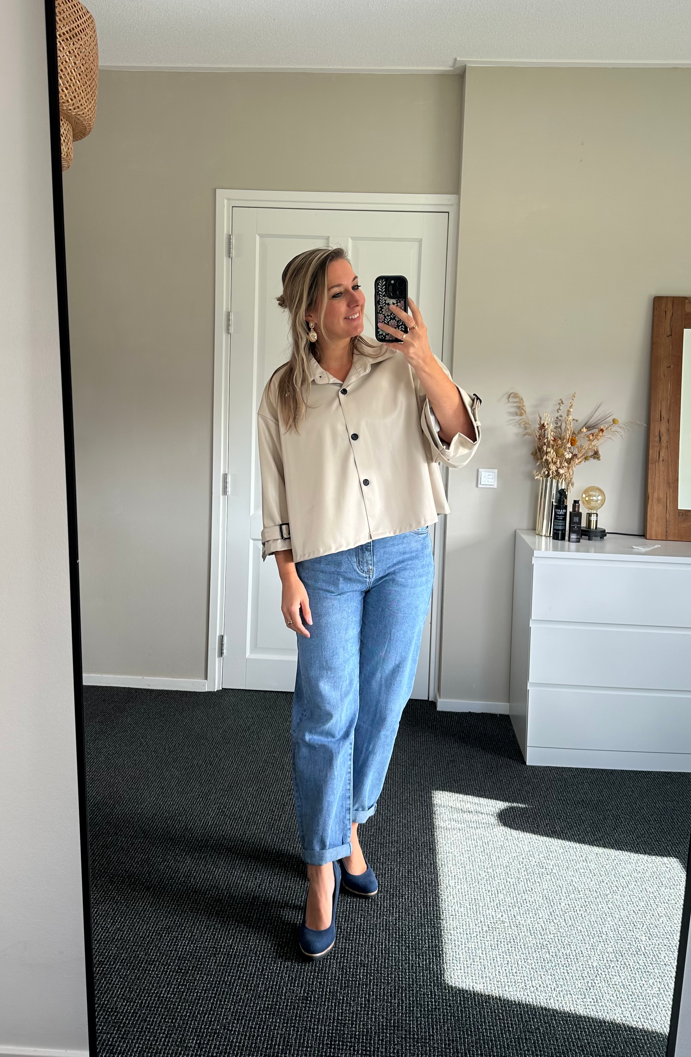 Jasje/Top ‘Lize’ - Beige lederlook
