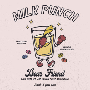 Label design Milk punch