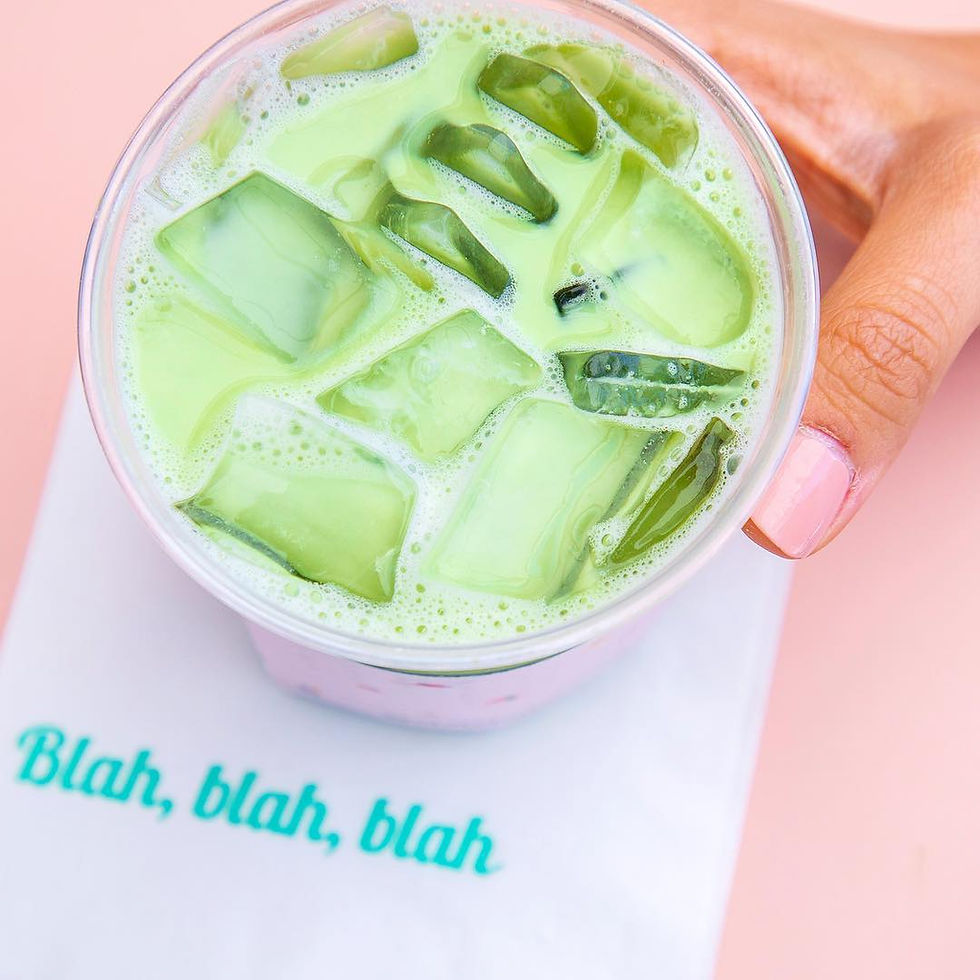 chitchat los angeles iced matcha green tea latte