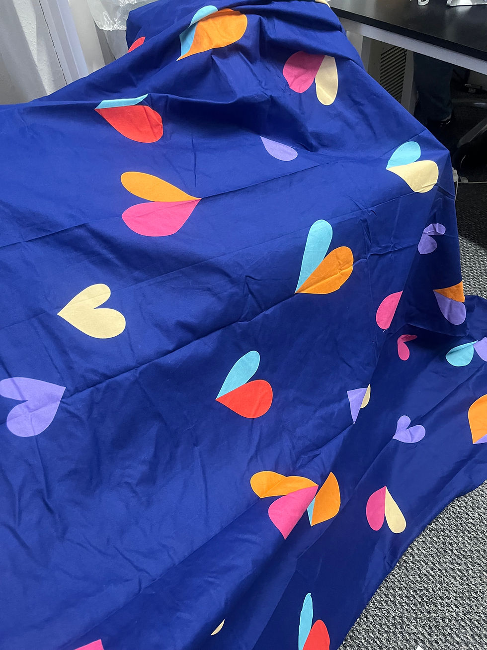 Thumbnail: Royal Blue Love Shape Bedding Set