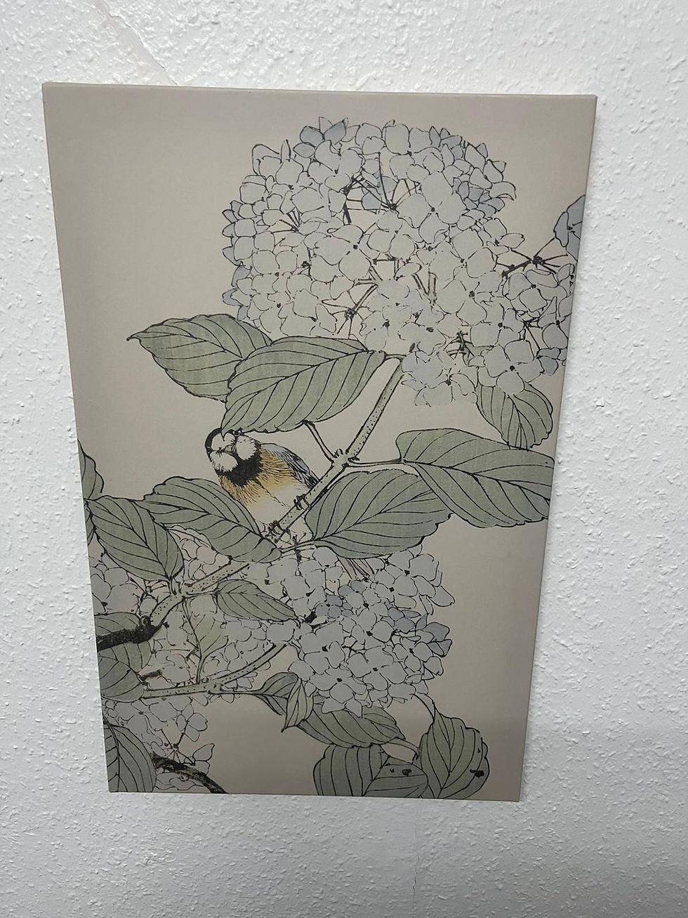 Thumbnail: Nesting Bird on Nature  Wallpaper Painting