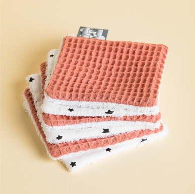 Lingettes lavables Céleste marsala BBC Paris