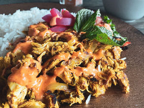 Leftover Turkey Shawarma Plates