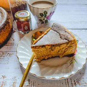 Gingersnap Crusted Pumpkin Spice Latte Cheesecake