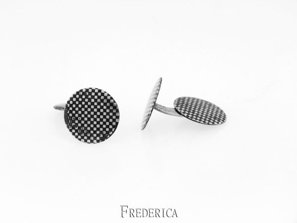 תמונה ממוזערת: FERDERICA- jewelry חפתים מכסף עם אמייל מעוצבים ארט דקו
