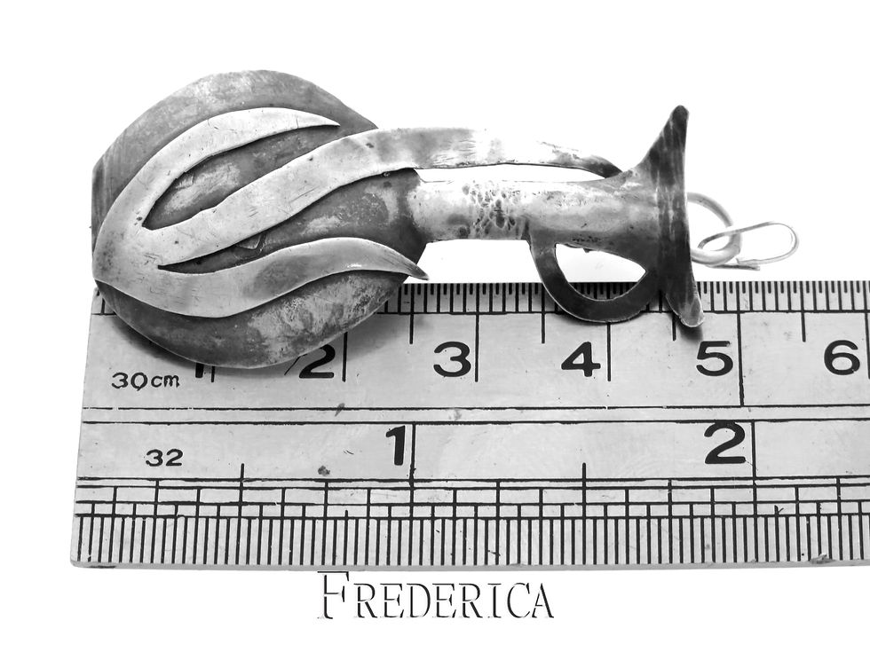 "תליון סיכה מכסף בעיצוב כד "ש