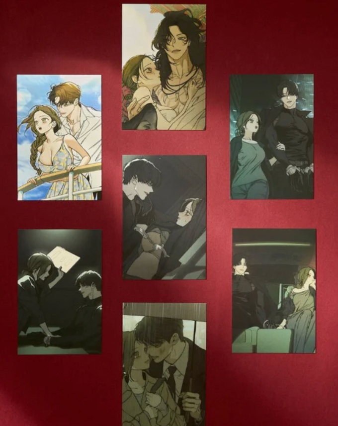Thumbnail: Tears on a Withered Flower Manhwa Merch - Postcard Book (19+)