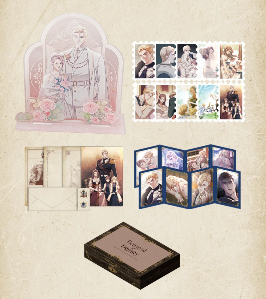 Thumbnail: Betrayal of Dignity Manhwa Merch Collection