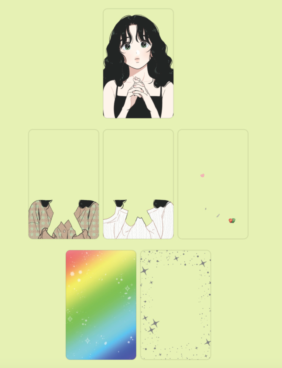 Thumbnail: Seasons of Lovesome Manhwa Merch - Transparent Photocard