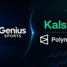 Genius Sports and Kalshi logos representing their official sports-data agreement