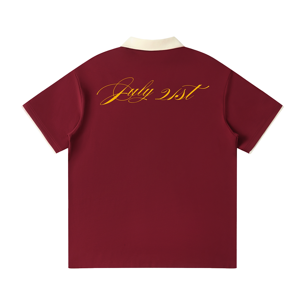 Thumbnail: J21 Contrast Collar Raglan Golf Polo Shirt