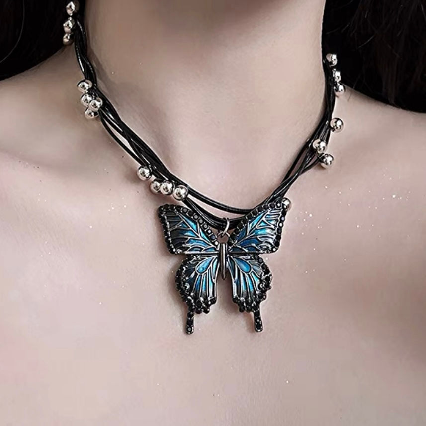 Thumbnail: Necklaces and chokers featuring a wrapped or coiled butterfly design