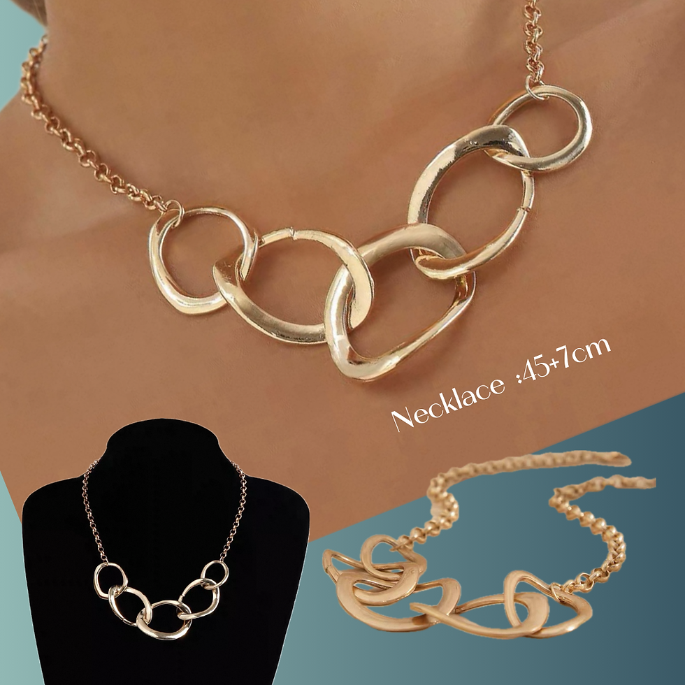 Thumbnail: Simple trendy cool fashionable punk style geometric hollow earrings