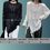 Thumbnail: Sheer Long Sleeve Lace Top with Irregular Hemline,