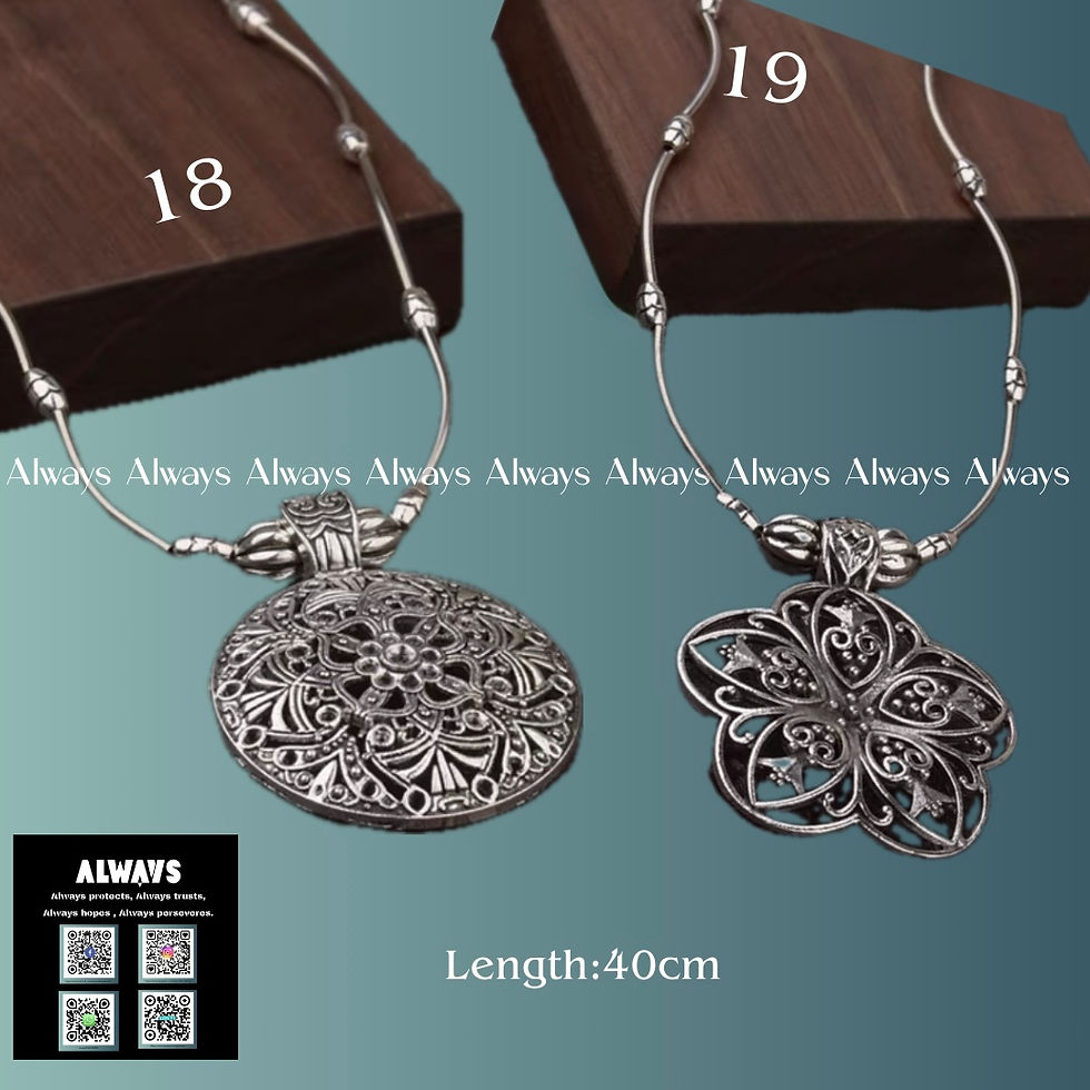 Thumbnail: Vintage Ethnic Tibetan Exotic Style Simple Personality Tassel Necklace
