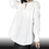 Thumbnail: Niche design sense loose pure color shirt , loose long sleeve doll shirt