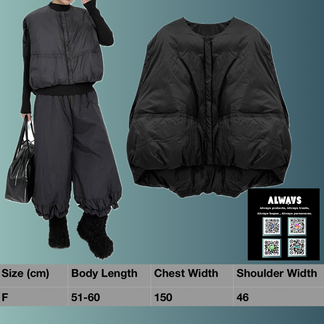 Niche design dark style fashion suit loose cotton vest