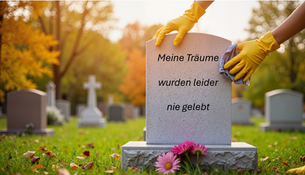 „Die meisten Träume liegen auf dem Friedhof – denn sie wurden nie gelebt.“