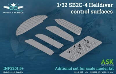 1/32 INF3201+5 INFINITY MODELS, SB2C-4 Helldiver Control Surfaces