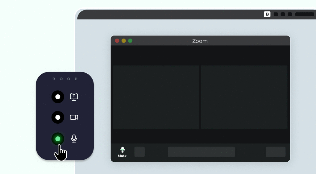 Using the tactile controls in Boop device