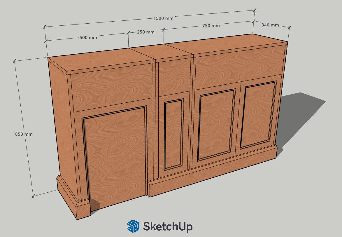 FAO Bianca - Custom Pine Bathroom Vanity Unit