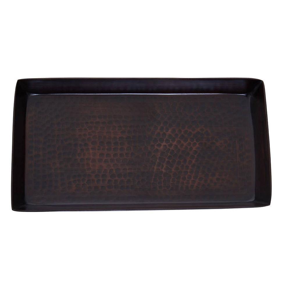 Thumbnail: Allegra Aluminium Dark Bronze Finish Tray