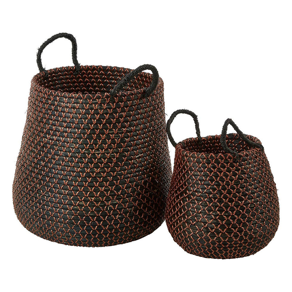 Thumbnail: Bora Set of 2 Round Storage Baskets