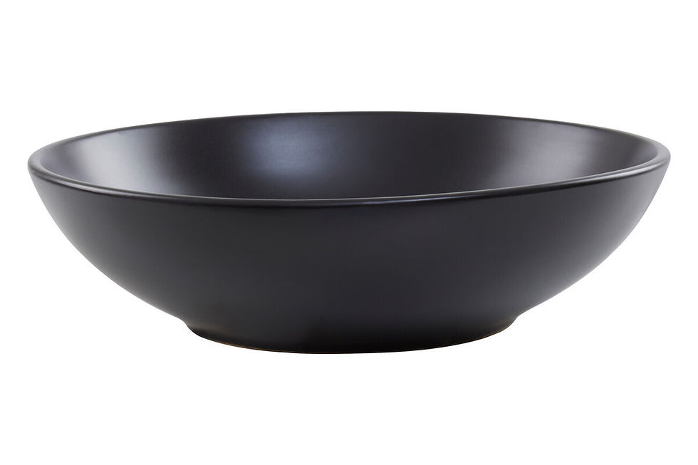 Thumbnail: Elmira 16 Piece Black Stoneware Dinner Set