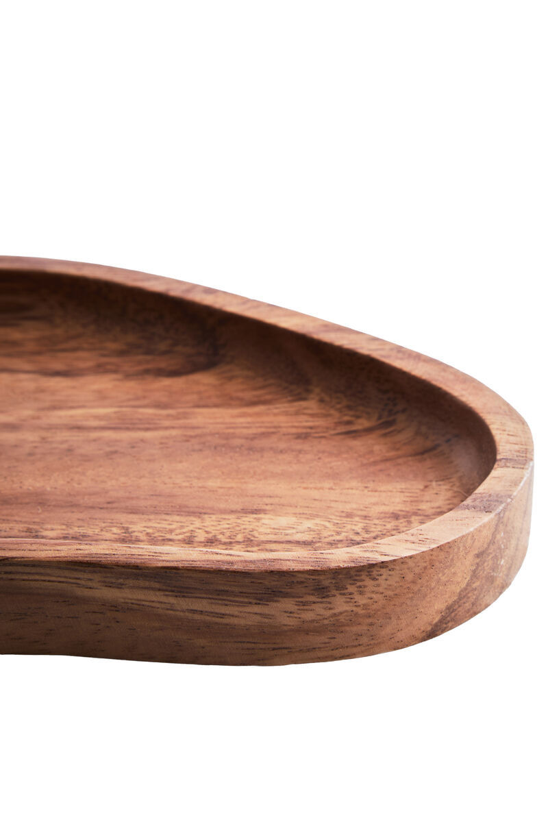 Thumbnail: Kora Acacia Wood Large Organic Shape Serving Plate and Tray