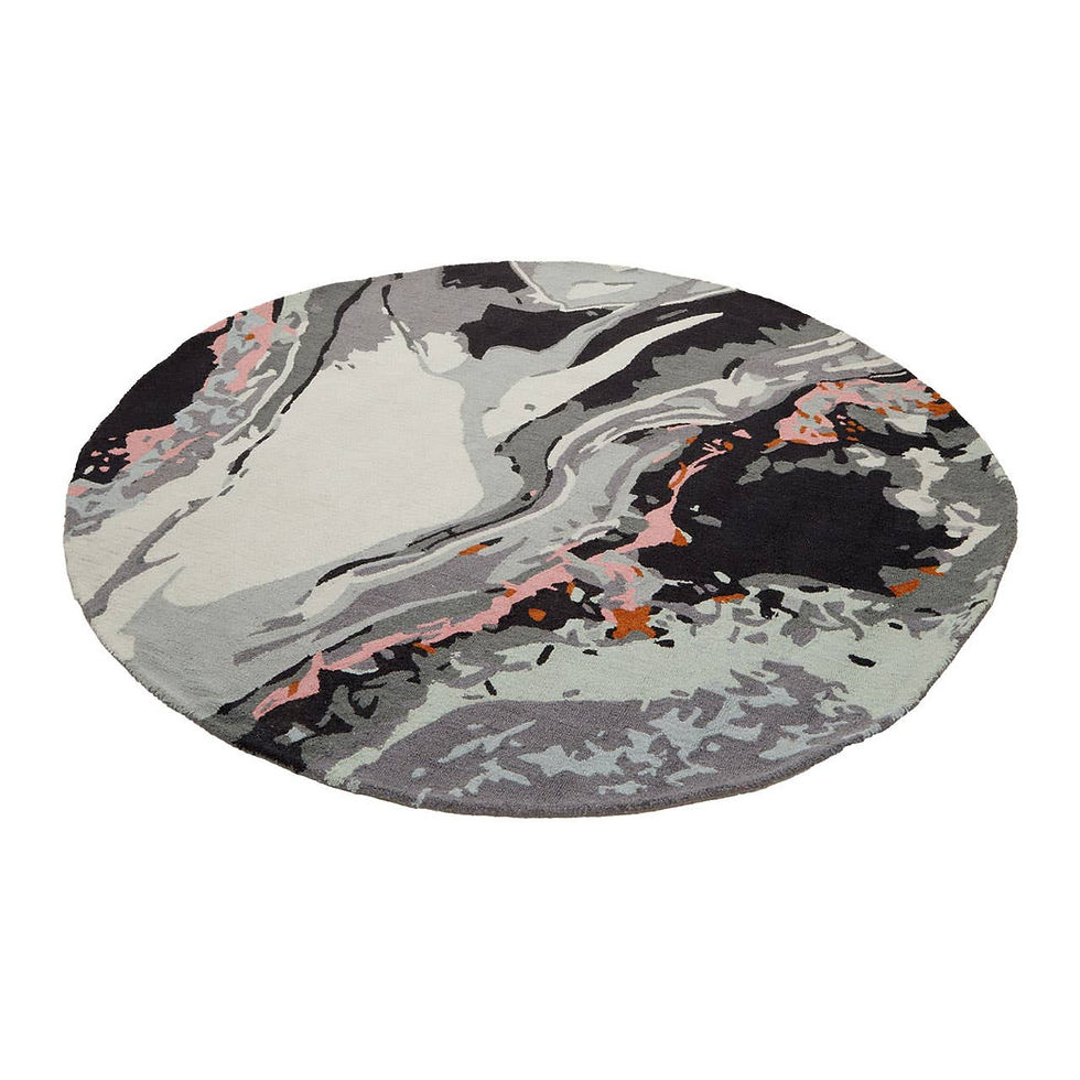 Thumbnail: Bosie Moyo Abstract Round Rug