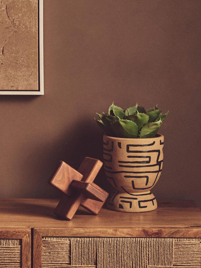 Thumbnail: Cato Brown Wood Sculpture
