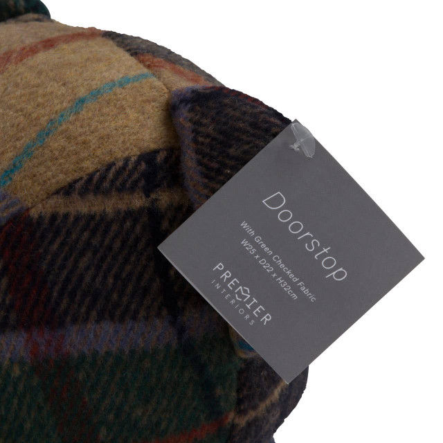 Thumbnail: Bute Green Check Tartan Teddy Bear Door Stop