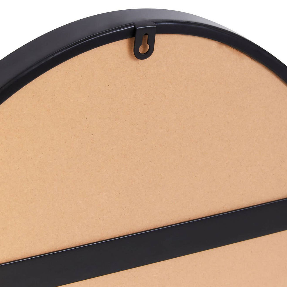 Thumbnail: Cora Wall Mirror With Black Finish Frame