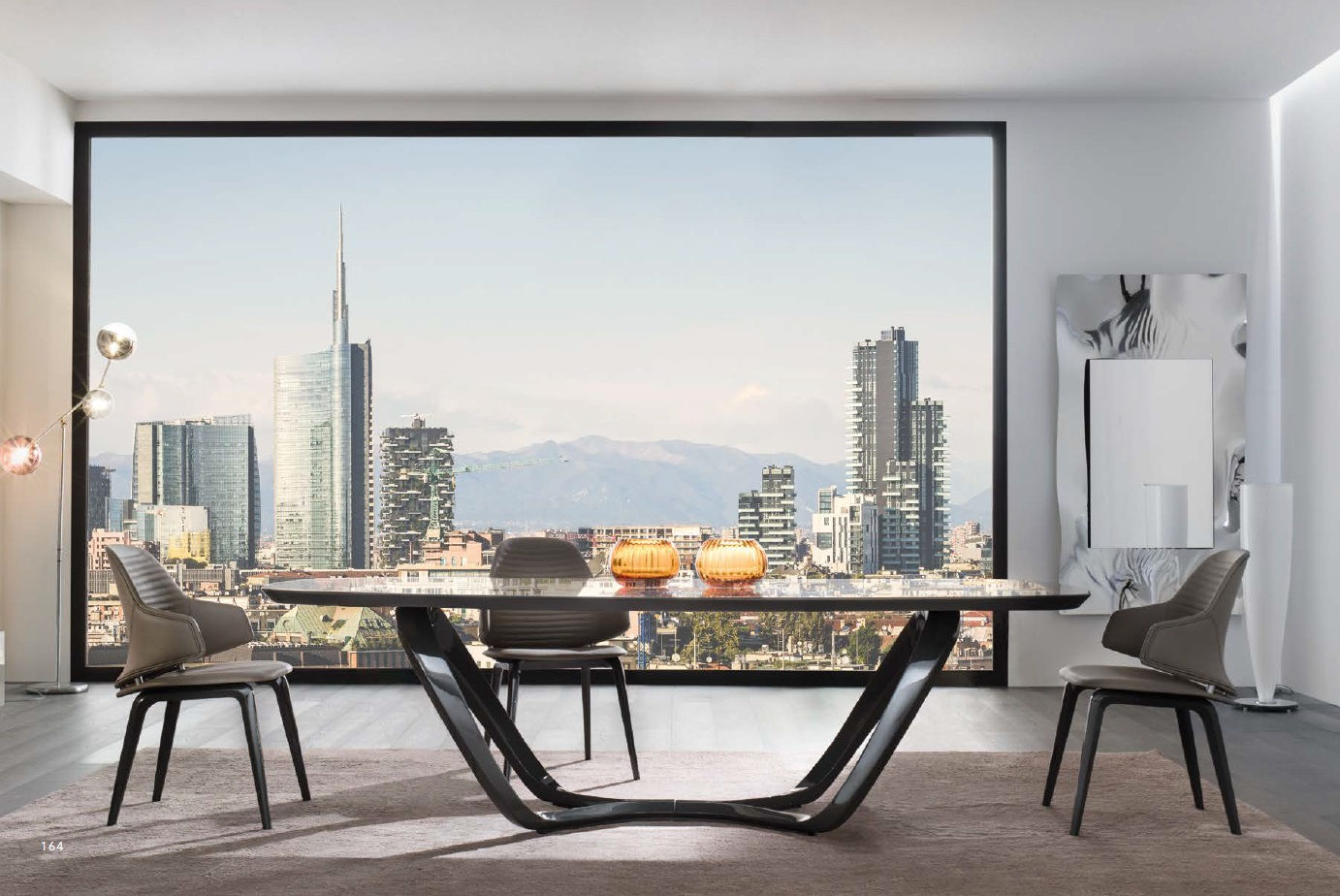 NR007-SEGNO 72|イタリア製 高級ダイニングテーブル