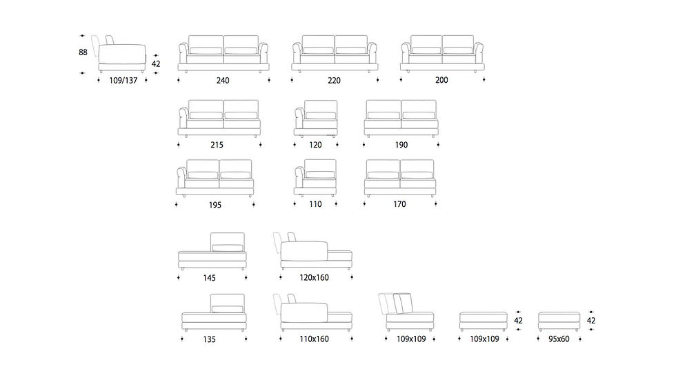 サムネイル： NGR307-Ritmo｜イタリア製 高級ソファ
