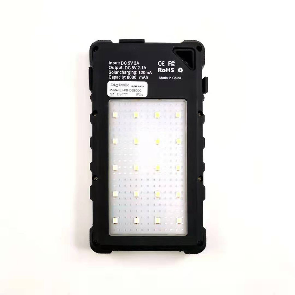 Thumbnail: Digitalk Rugged Solar Power Portable Powerbank