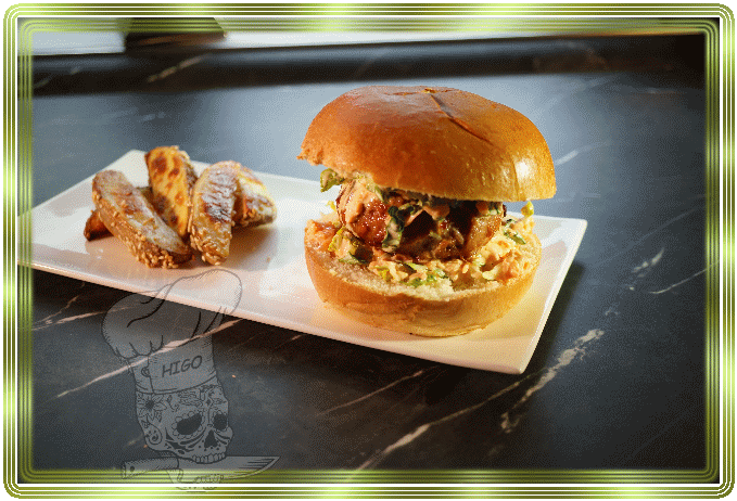 Honig-Teriyaki-Burger mit scharfer Mayo.gif