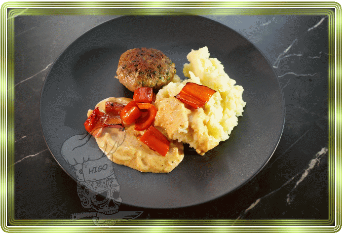 Boulette mit Blumenkohlstampf.gif