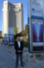 In front of the International Hotel