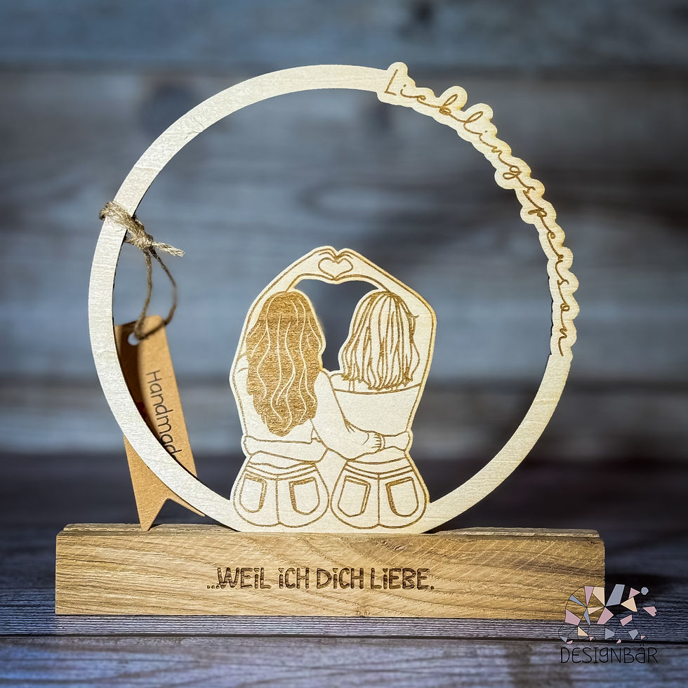 Aufsteller Freundinnen "Herz"