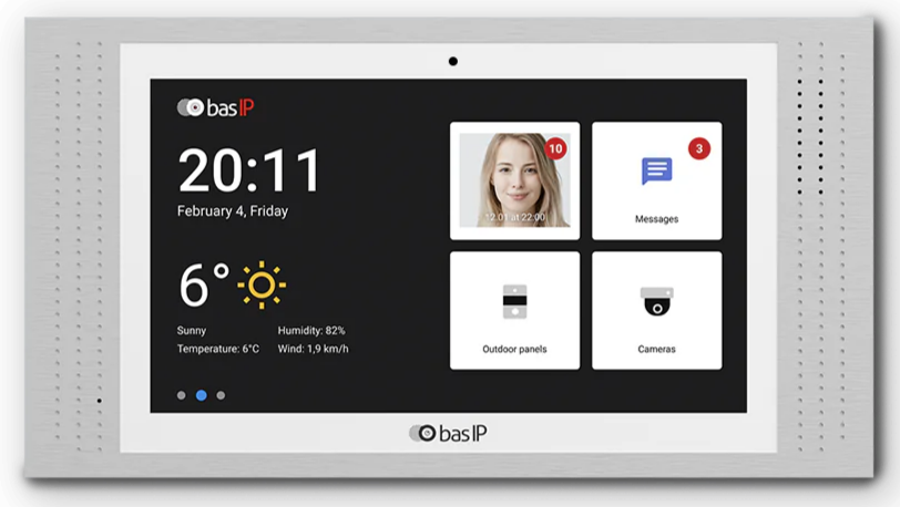 Hình thu nhỏ: AT-07 Màn hình chuông cửa cảm ứng IPS 7 inch, tích hợp camera, cổng PoE, Wifi
