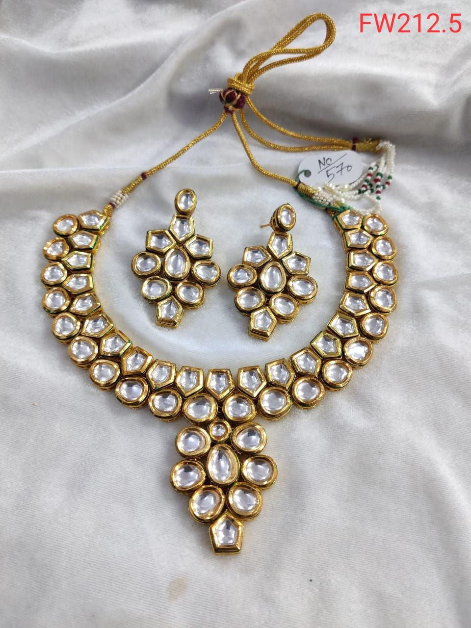 Thumbnail: Beautiful high quality Kundan choker set with earrings