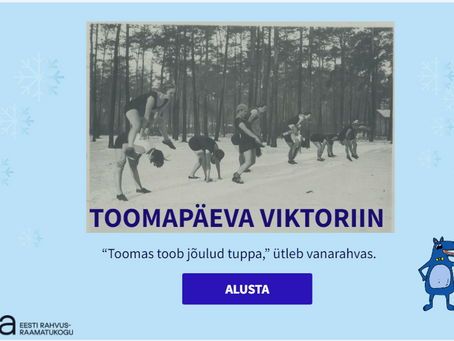 Toomapäev juhatab jõulud sisse